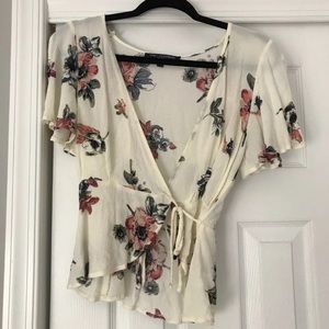 Floral Tie Blouse